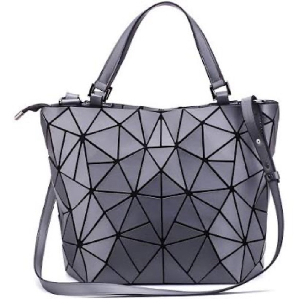 Black or Silver Geometric Bag